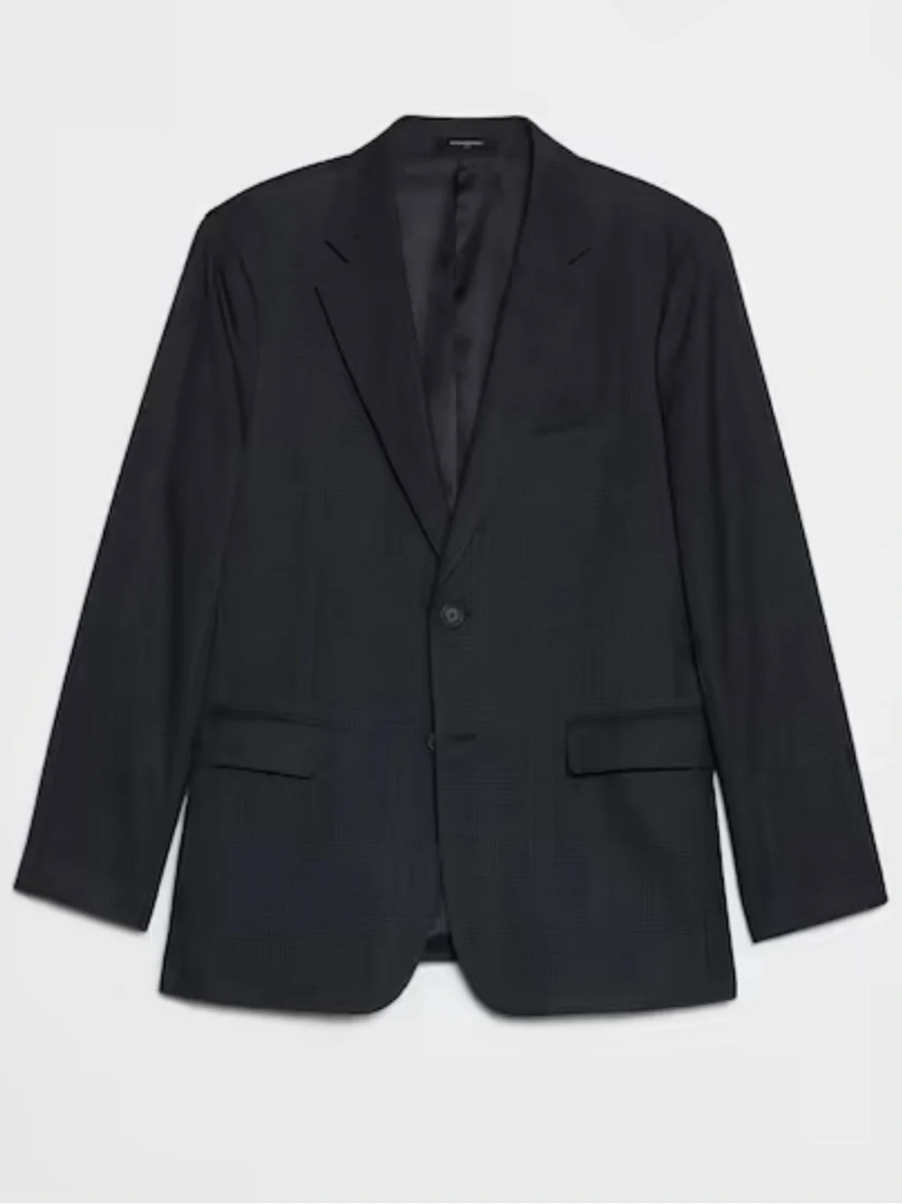 Banana Republic NWT Glen Plaid Blazer 42 S Tailored Fit Navy NEW